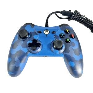 PowerA Xbox One Midnight Blue Camo 1503455-01 Wired Controller Tested
